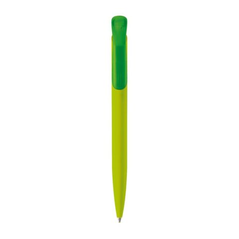 Stylo bille Atlas soft-touch Vert clair | Tampographie 1 couleur | sur le clip | 30 mm x 8 mm | non disponible