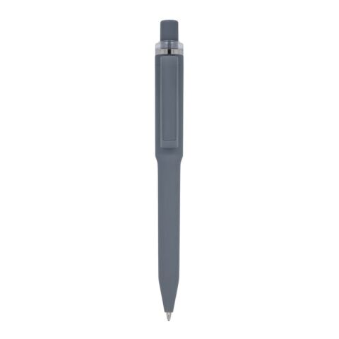 Stylo Ozzy soft touch Gris | Impression Numérique 3D | à 90 degrés du clip | 42 mm x 8 mm
