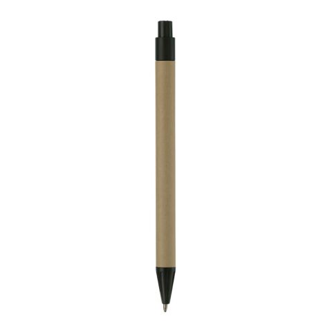 Stylo bille carton recyclé Noir | sans marquage | non disponible | non disponible | non disponible