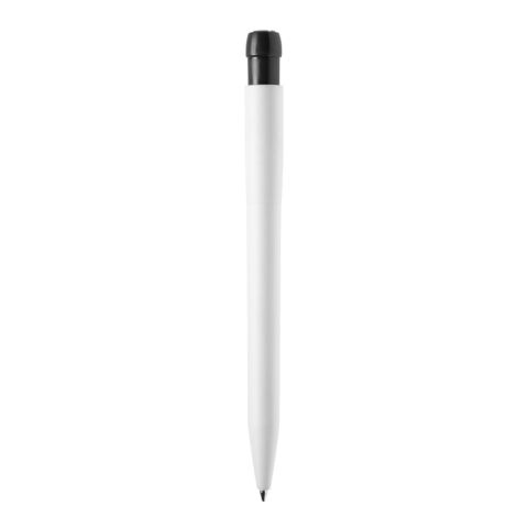 Stylo Ingeo TM Pen opaque Blanc-Noir | Sérigraphie 1 couleur | dans le prolongement du clip | 45 mm x 25 mm | non disponible