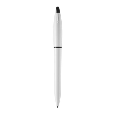 Stylo S! opaque Blanc-Noir | Sérigraphie 1 couleur | à 180 degrés du clip | 40 mm x 25 mm | non disponible