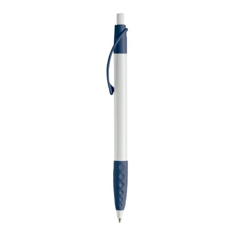 Stylo Cosmo Opaque Blanc-Bleu foncé | Tampographie 1 couleur | sur le clip | 20 mm x 5 mm | non disponible