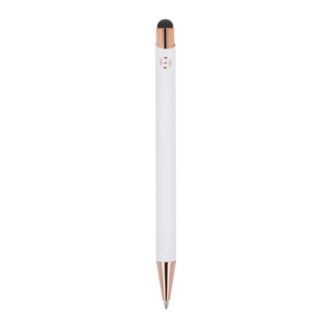 Stylo à bille Prague or rose R-AL Blanc | sans marquage | non disponible | non disponible