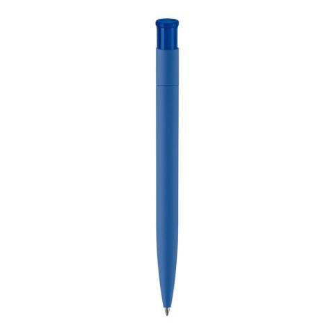 Stylo Avalon Soft-touch Bleu / Blanc | Tampographie 1 couleur | sur le clip | 35 mm x 8 mm | non disponible