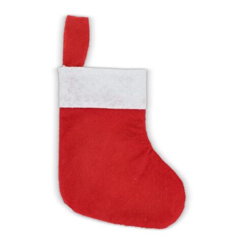 Bas de Noël en feutre 24cm Blanc-Rouge / blanc | sans marquage | non disponible | non disponible