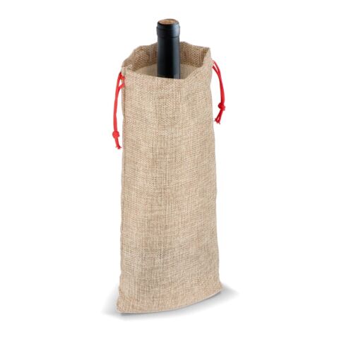 Pochette à vin en jute 14x34cm Nature | sans marquage | non disponible | non disponible