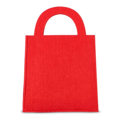 Sac cadeau en feutre 15x21cm Rouge / blanc | sans marquage | non disponible | non disponible