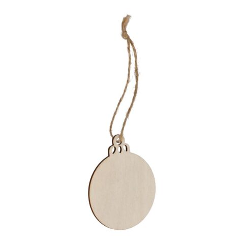 Ornement de Noël en bois en forme de boule Nature | sans marquage | non disponible | non disponible