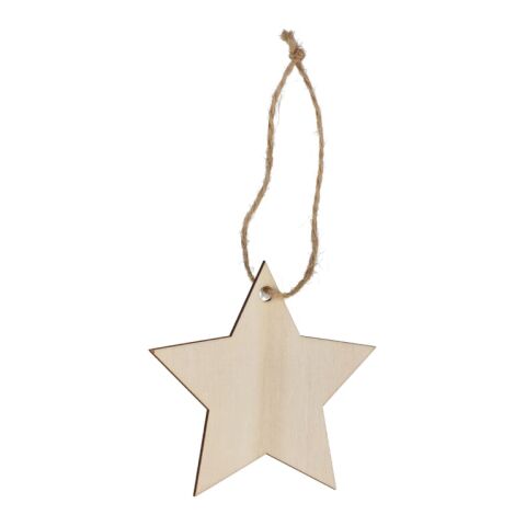 Ornement de Noël en bois en forme d&#039;étoile Nature | sans marquage | non disponible | non disponible