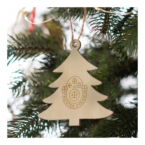 Ornement de Noël en bois en forme de sapin Nature | sans marquage | non disponible | non disponible