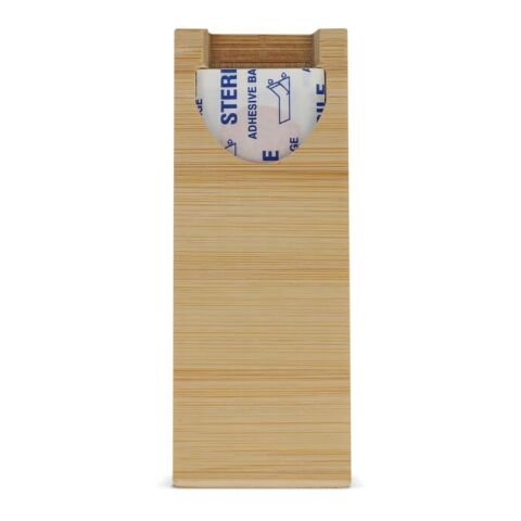 Pansements dans une boîte en bambou Nature | sans marquage | non disponible | non disponible | non disponible