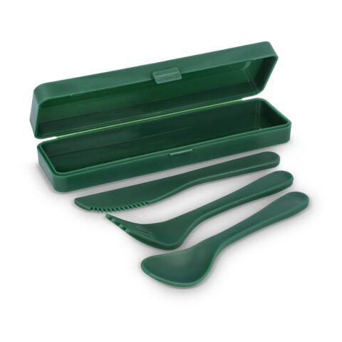 Set de couverts PP Vert foncé | sans marquage | non disponible | non disponible