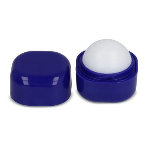 Baume à lèvres cubique en ABS recyclé Bleu / Blanc