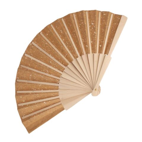 Éventail à main bois &amp; liège Nature | sans marquage | non disponible | non disponible