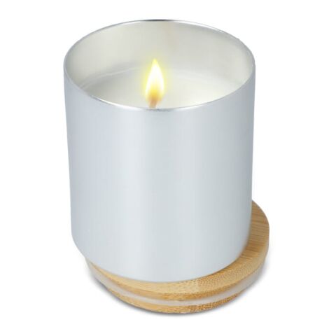 Bougie végétale parfumée Bhakti dans un pot en aluminium recyclé Argent | sans marquage | non disponible | non disponible