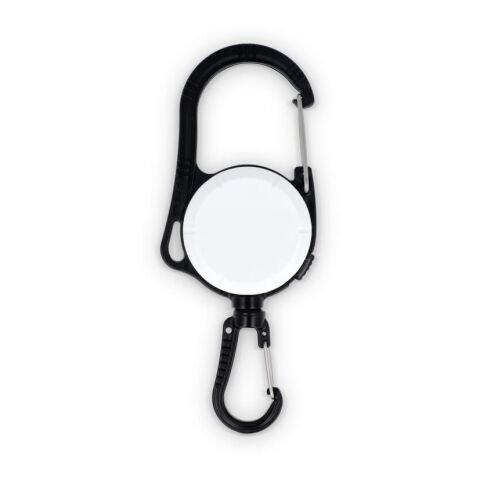 Porte-cartes à mousqueton double sens Blanc