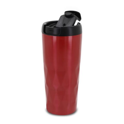Mug Thermos avec motif diamant 450ml Rouge / blanc