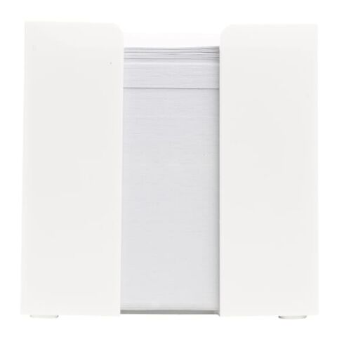 Bloc de papier dans un bac à cubes 10x10x10cm FSC Blanc | sans marquage | non disponible | non disponible | non disponible