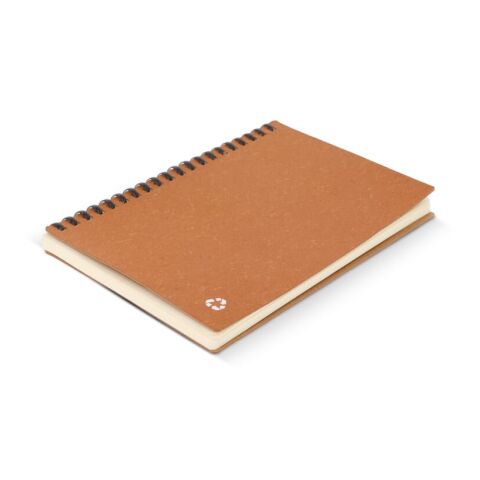 Carnet de notes en cuir recyclé Midi Marron clair | sans marquage | non disponible | non disponible | non disponible