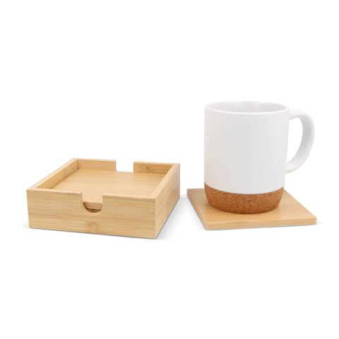 Set de sous-verres en bambou (4 pièces) Nature | sans marquage | non disponible | non disponible | non disponible