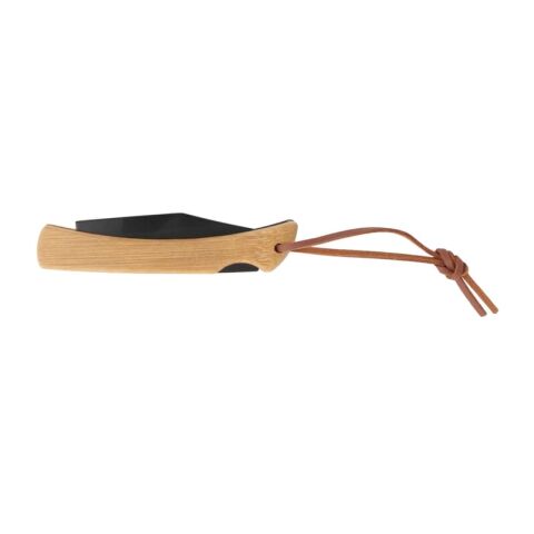 Couteau de poche en bambou Noir | sans marquage | non disponible | non disponible | non disponible