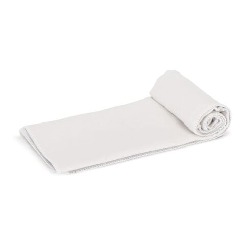 Serviette de golf à séchage rapide avec crochet R-PET 30x30cm sublimation Blanc-Gris | sans marquage | non disponible | non disponible