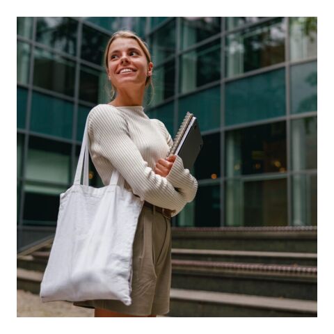 Sac à bandoulière coton OEKO-TEX® 140g/m² 38x42cm Blanc | sans marquage | non disponible | non disponible | non disponible