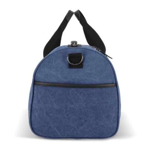 Sac de sport en toile de coton recyclée Harper Bleu foncé