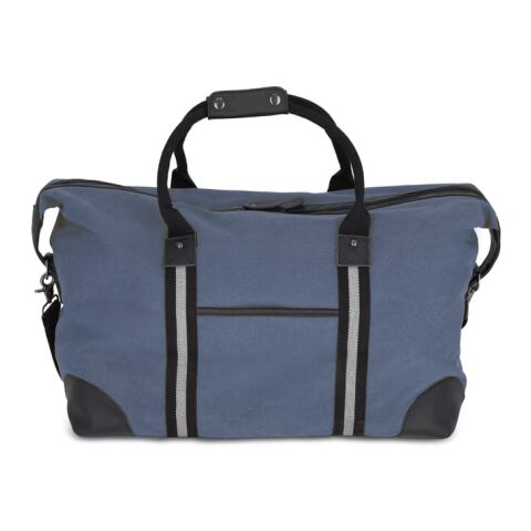 Sac de week-end en toile de coton recyclé Harper Bleu foncé | sans marquage | non disponible | non disponible