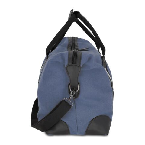 Sac de week-end en toile de coton recyclé Harper Bleu foncé | sans marquage | non disponible | non disponible