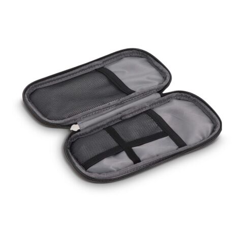 Sac organiseur Kyra 210D en rPET enduit PU 20 x 11,5 x 2 cm Noir