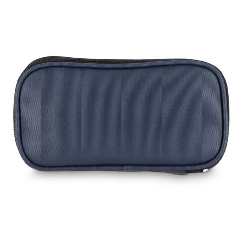 Sac organiseur Kyra 210D en rPET enduit PU 20 x 11,5 x 2 cm bleu/noir | sans marquage | non disponible | non disponible
