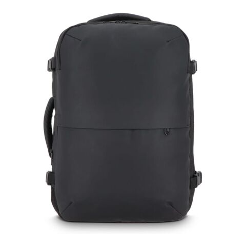 Sac à dos Dalston avec revêtement PU Sac à dos sous vide 30 x 15 x 45 cm 20 L Noir | Transfert numérique | recto en haut | 120 mm x 200 mm