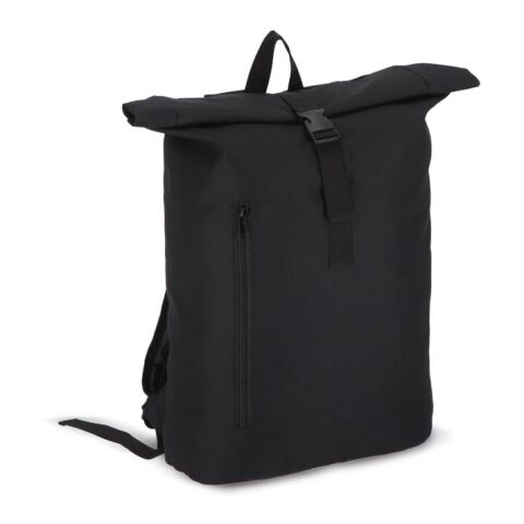R-PET 600D Rolltop sac à dos 20L Noir | sans marquage | non disponible | non disponible