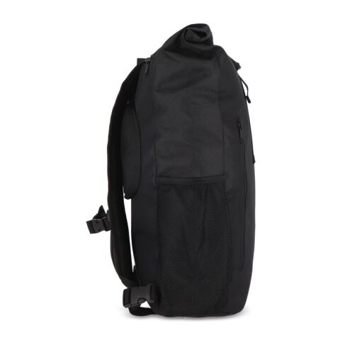 R-PET 600D Rolltop sac à dos vélo 20L Noir | sans marquage | non disponible | non disponible