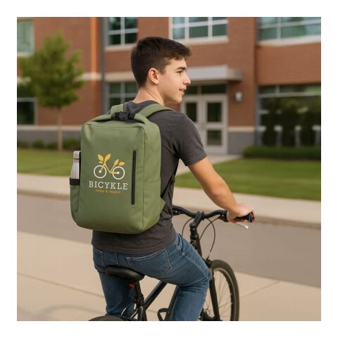 R-PET 600D Sac à dos à boucle 20L Vert olive | sans marquage | non disponible | non disponible