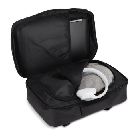 Sac à dos de nuit 22L en R-PET 600D Noir | sans marquage | non disponible | non disponible