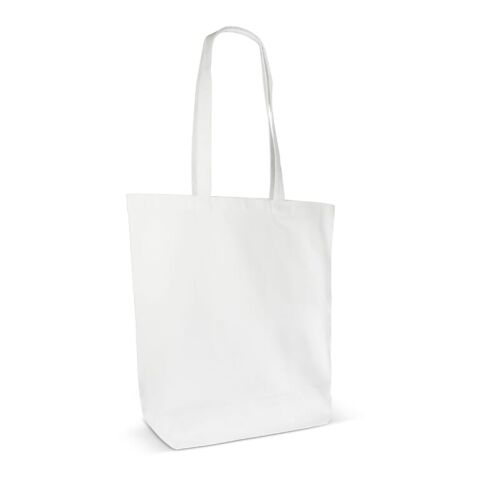 Sac en coton bio couleur long 270g/m² 42x12x43 cm Blanc | sans marquage | non disponible | non disponible