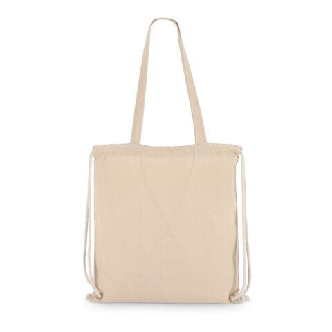 Sac fourre-tout à cordon en coton OEKO-TEX® 38 x 42cm 140g/m². Ecru | sans marquage | non disponible | non disponible
