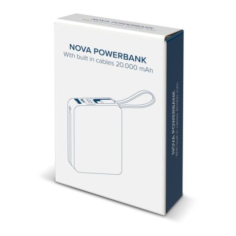 Nova Powerbank 22,5 W Power Delivery avec câbles intégrés 20 000 mAh Gris foncé