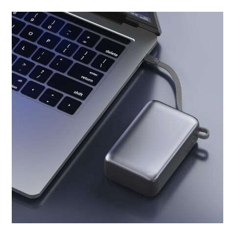 Batterie externe Nova 65W avec câble USB-C intégré, 30000 mAh Gris foncé