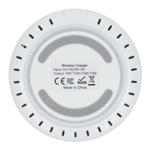Chargeur rapide sans fil 15W avec indicateur LED Blanc | sans marquage | non disponible | non disponible