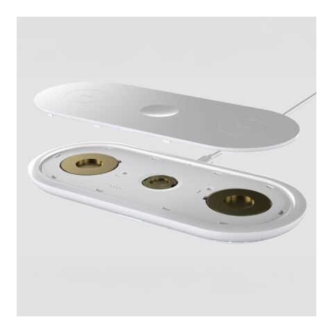 Chargeur sans fil rapide 3-en-1 15W téléphones / Apple Watch / AirPod Blanc | sans marquage | non disponible | non disponible