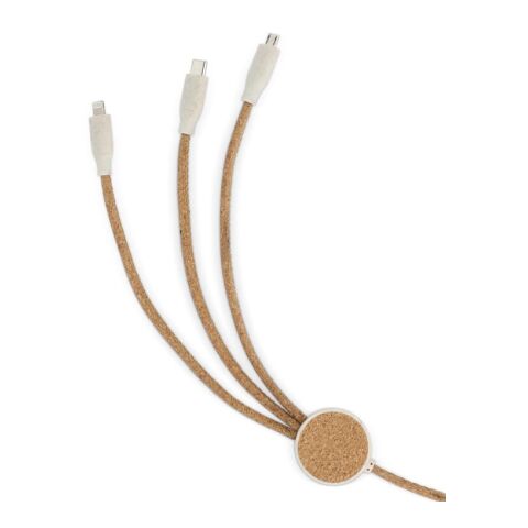 FSC cork 3 in 1 PD charging &amp; data cable Nature | sans marquage | non disponible | non disponible | non disponible
