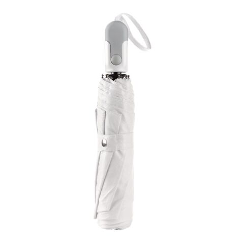 Parapluie pliable 22” à ouverture automatique Blanc | sans marquage | non disponible | non disponible | non disponible