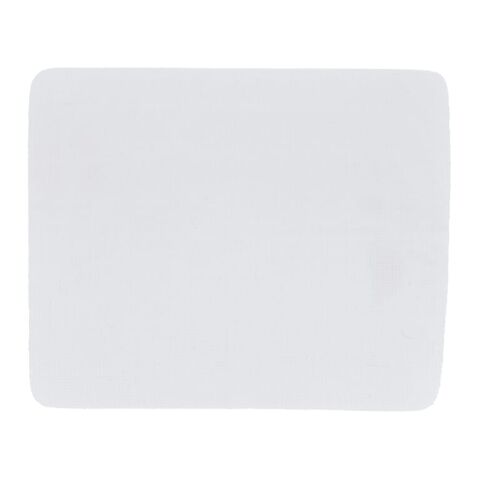 Tapis souris microfibre, picots silicone, 18 × 22 cm, sublimation. Blanc