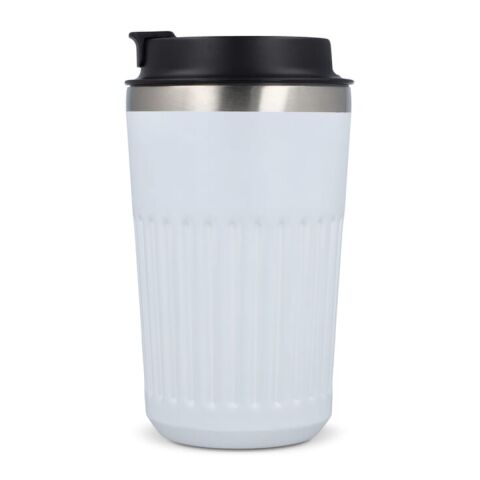 Thermos à café à emporter en acier inoxydable recyclé, 400 ml Blanc | sans marquage | non disponible | non disponible