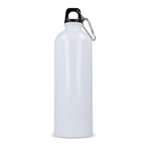 Bouteille à simple paroi R-SS avec mousqueton 750ml Blanc | sans marquage | non disponible | non disponible