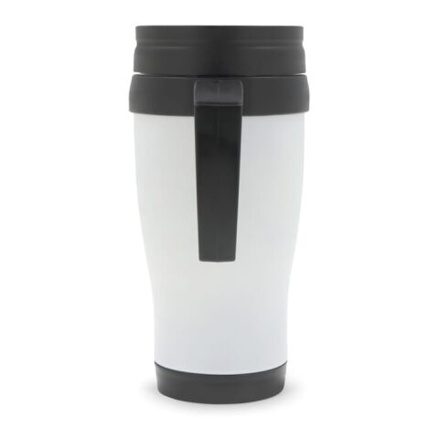 Mug métallique pour voiture 350ml Blanc | sans marquage | non disponible | non disponible | non disponible
