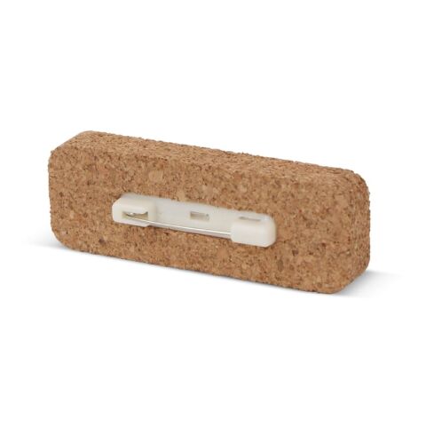 Badge nominatif en liège avec épingle Nature | sans marquage | non disponible | non disponible | non disponible